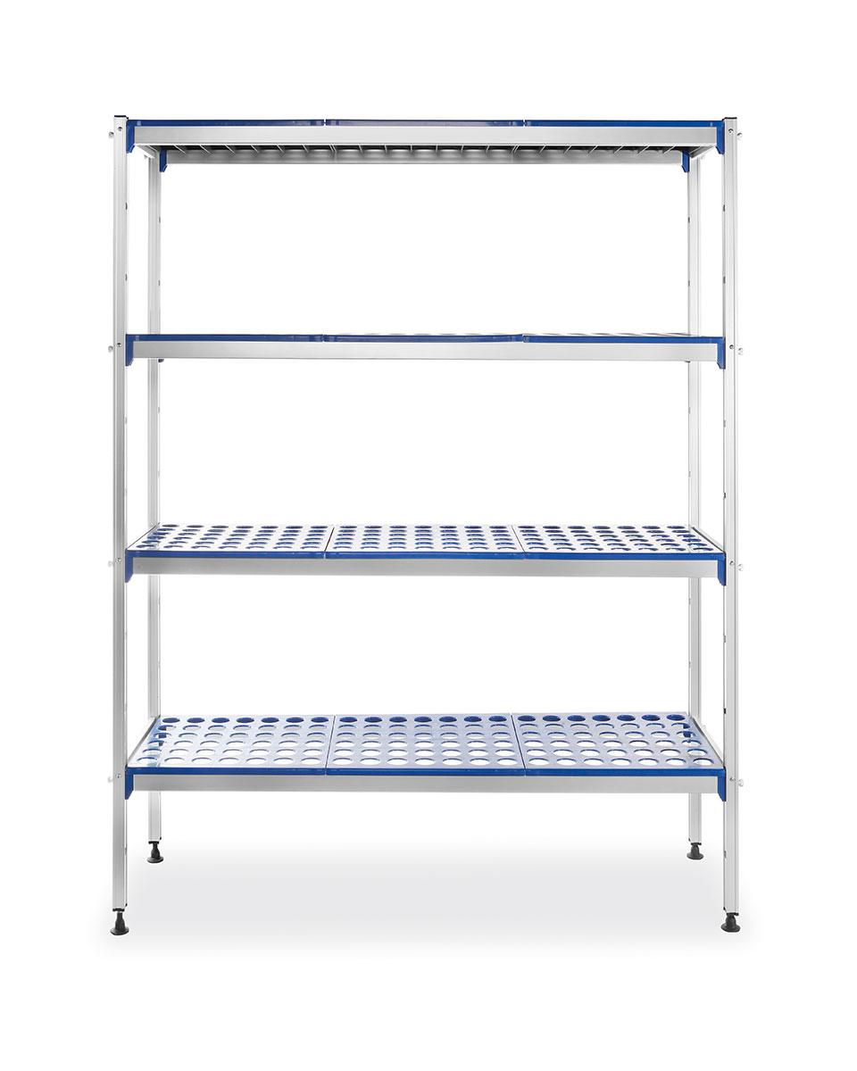 Aluminium Opbergrek - 128 X 40.5 CM - Hendi - 812273