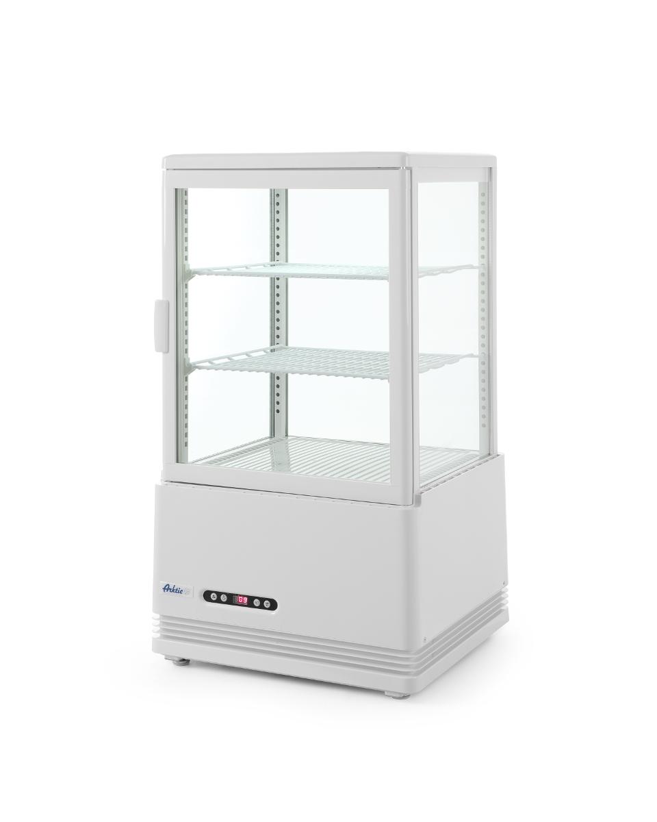 Tafelmodel Display Kasten - Wit-  58 Liter - 2 Schappen - Hendi - 233610