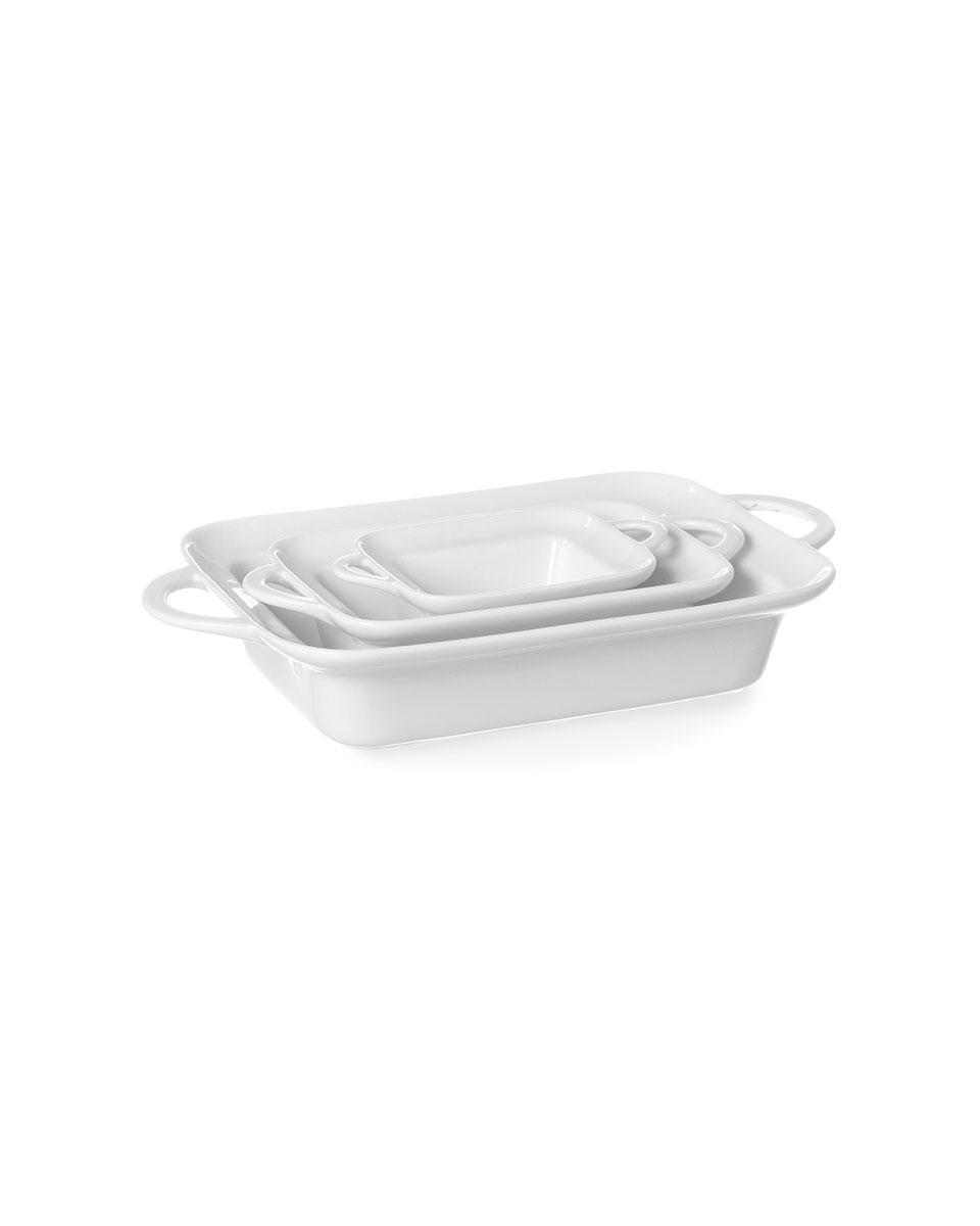 Tapasschaal - 3 stuks - 18.5 X 26 CM - Wit - Porselein - Hendi - 784129