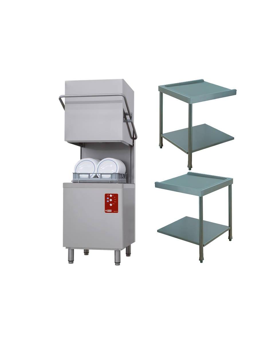 Kapmodel vaatwasser - Break tank - Mand 50 x 50 CM - 2 afvoertafels - Diamond - D26/6B/A