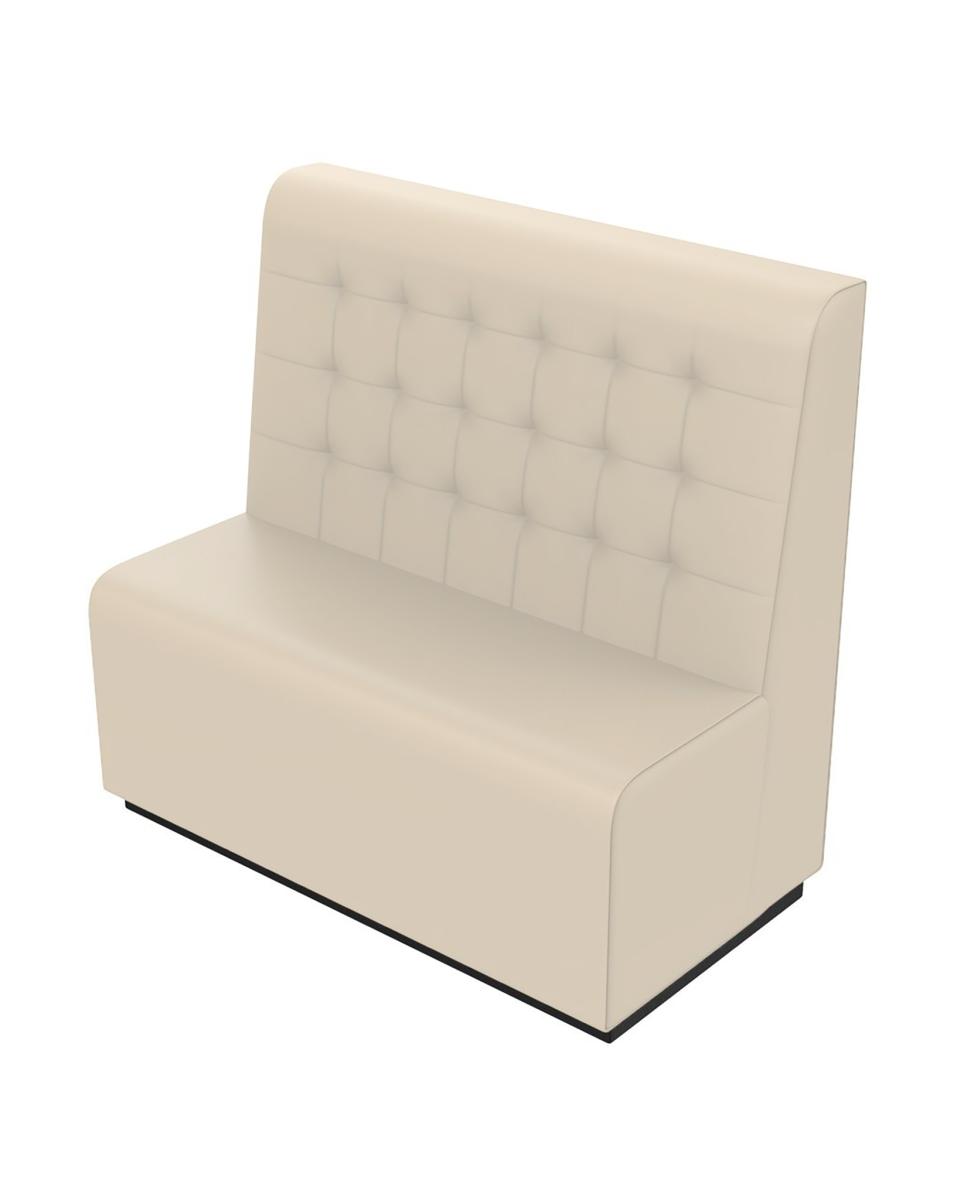 Horeca eetbank - Amsterdam - Creme - 122 cm - Promoline