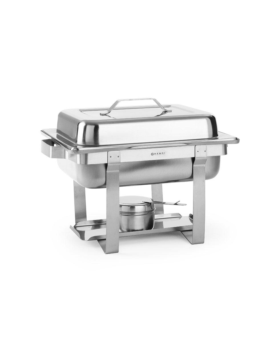 Chafing dish - 1/2 GN - Economic - 4.5 liter - RVS - Hendi - 475201