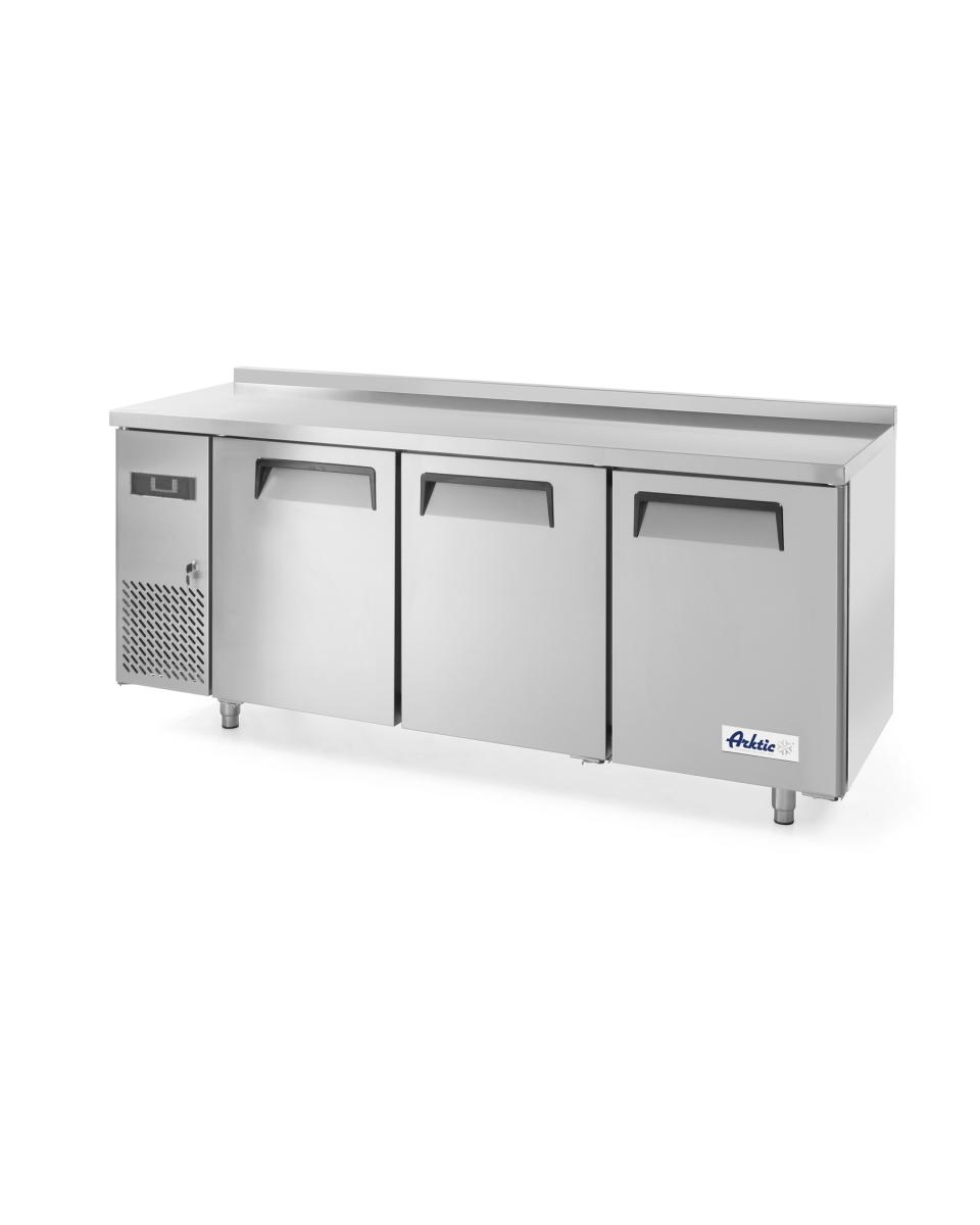 Vrieswerkbank met 3 deuren Kitchen Line 390L - RVS - H 85 X 60 X 180 CM - Hendi - 233399