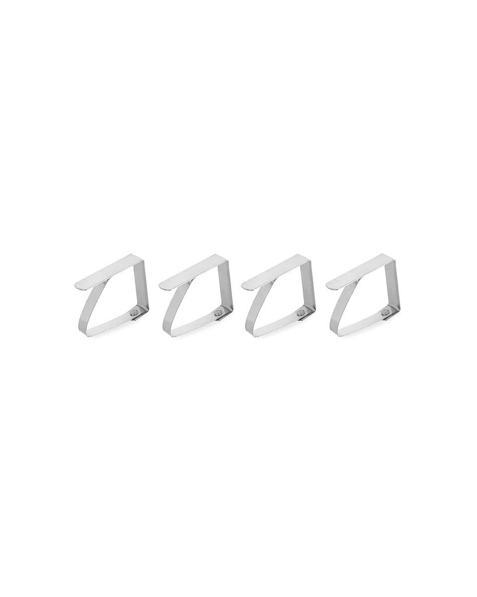 Tafelkleedklem - RVS - 4 stuks - Hendi - 444023
