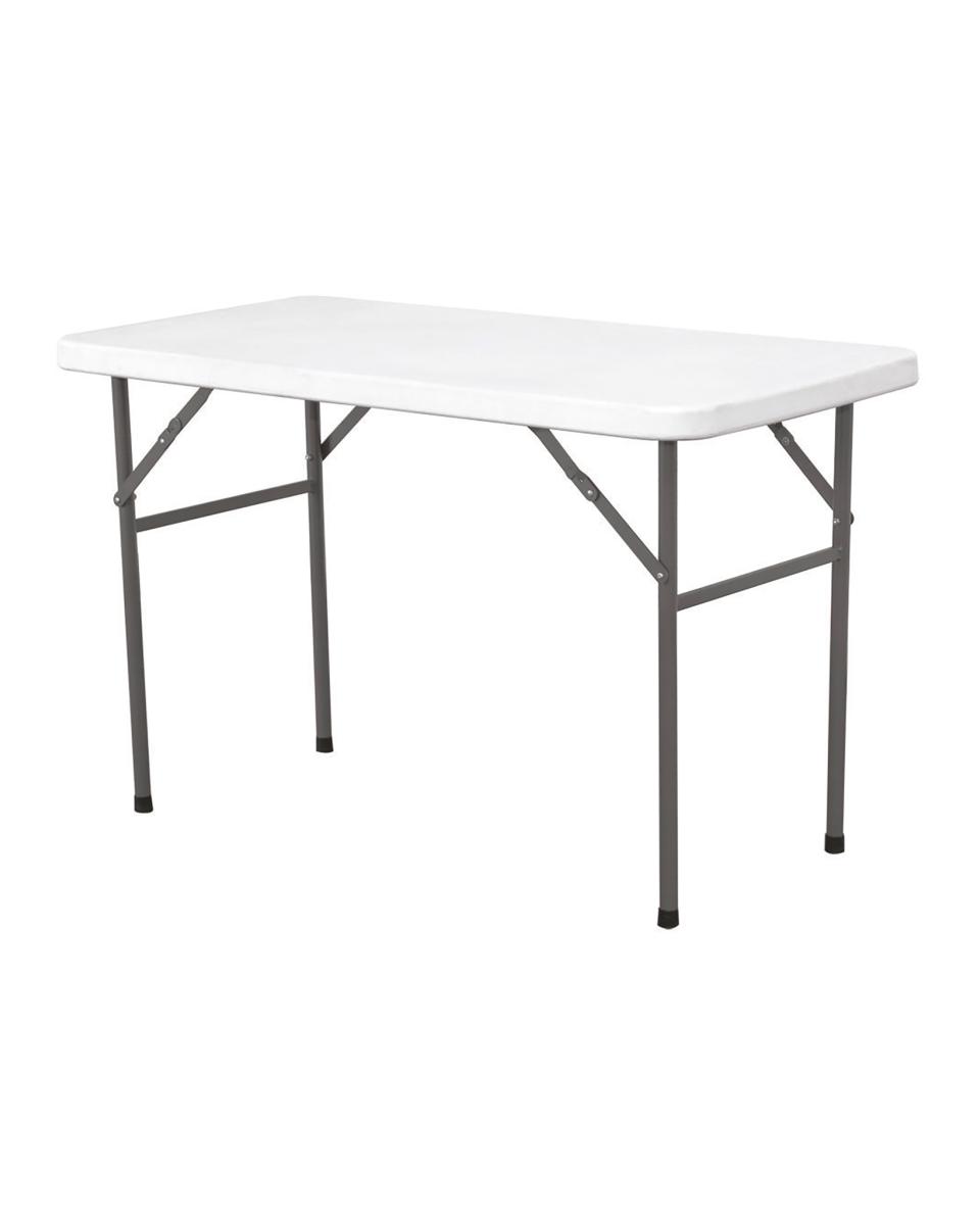 Buffettafel inklapbaar - HDPE - H 74 X 74 X 180 CM - Hendi - 810897