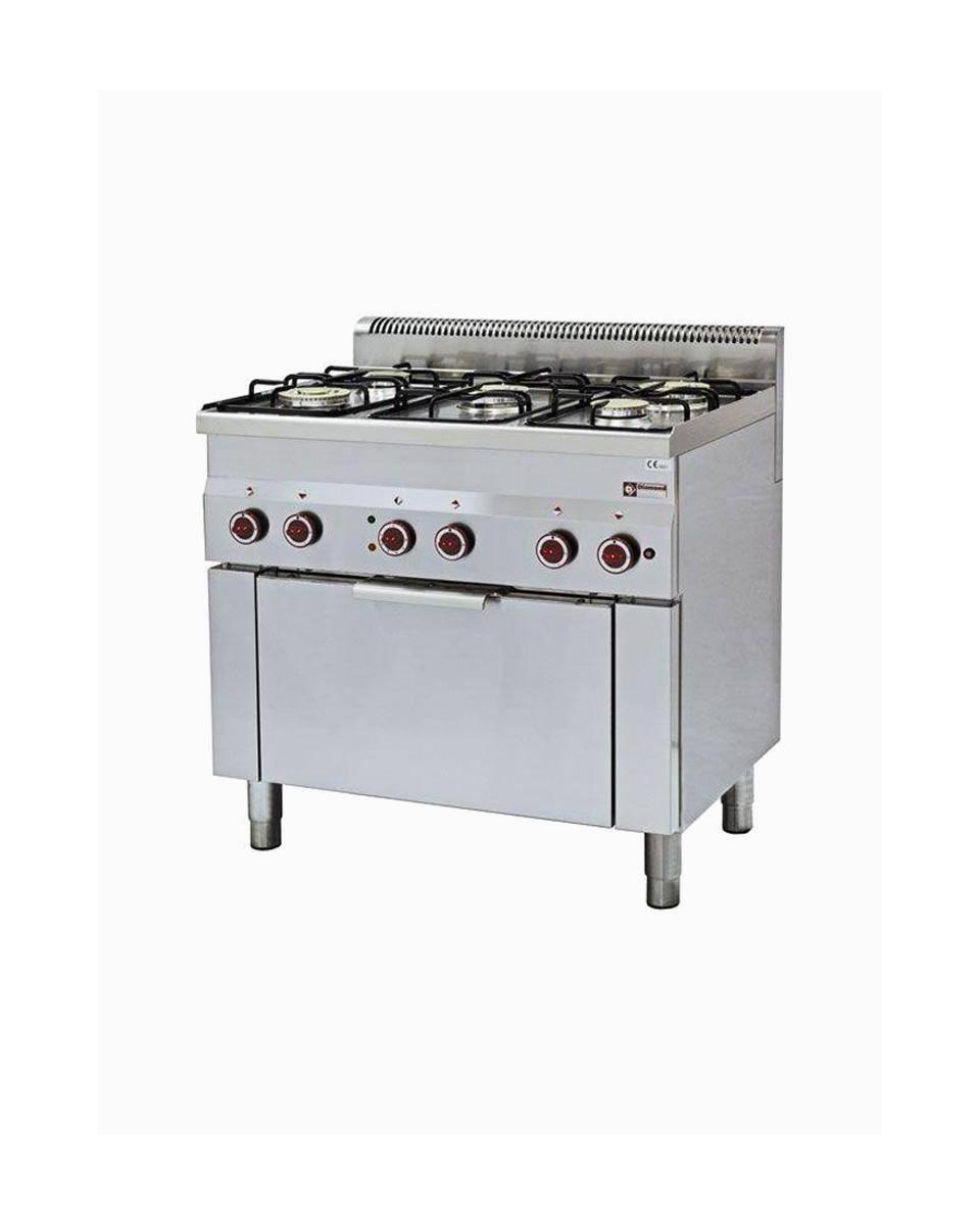Gasfornuis - Elektrische Convectieoven - 5 Pitten - Diamond - G60/5BFEV9