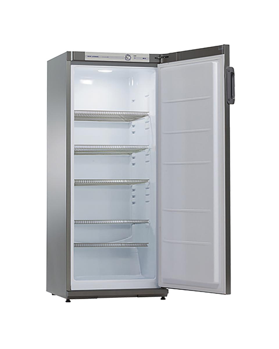 Koeler - H 145 x 60 x 62 CM - 52 KG - 220 - 240 V - 120 W - Statische - R600A - Grijs - 267 Liter - +0°C / +10°C - Exquisit - 905401
