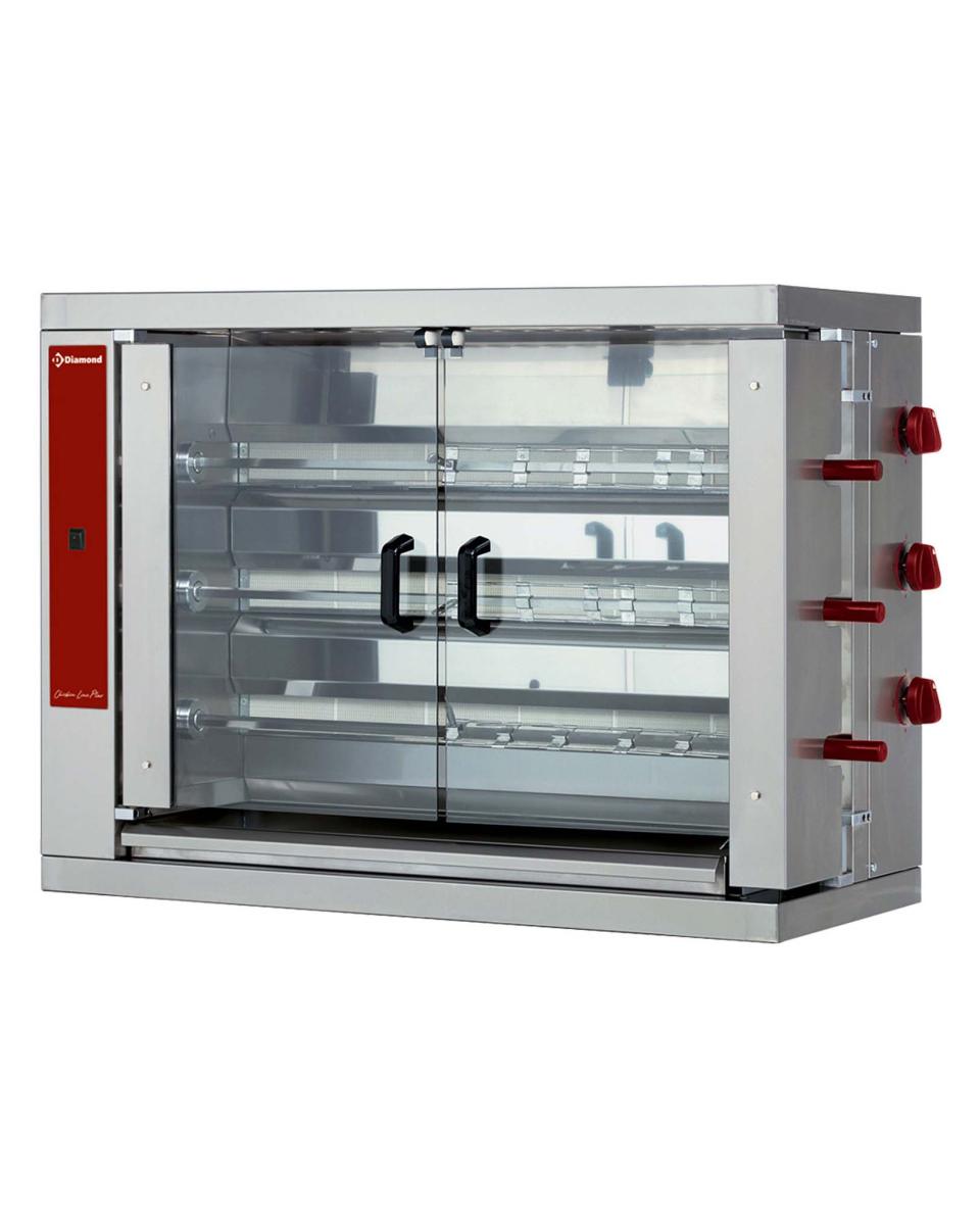 Kippengrill - Gas - 18 kippen - 230V - Diamond - RVG/3-CM