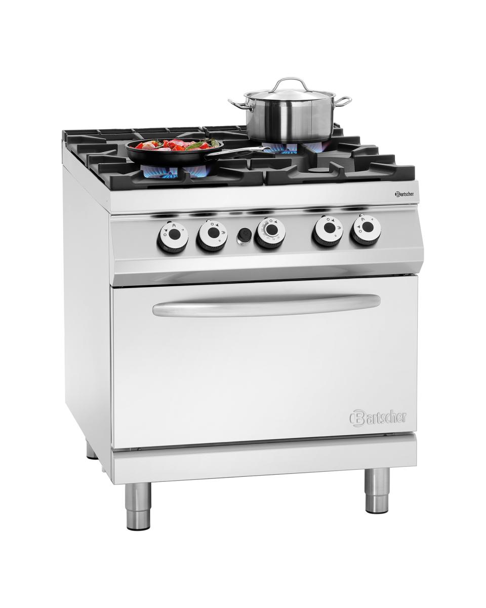 Gasfornuis - Gasoven - 4 pits - Bartscher - 2952171