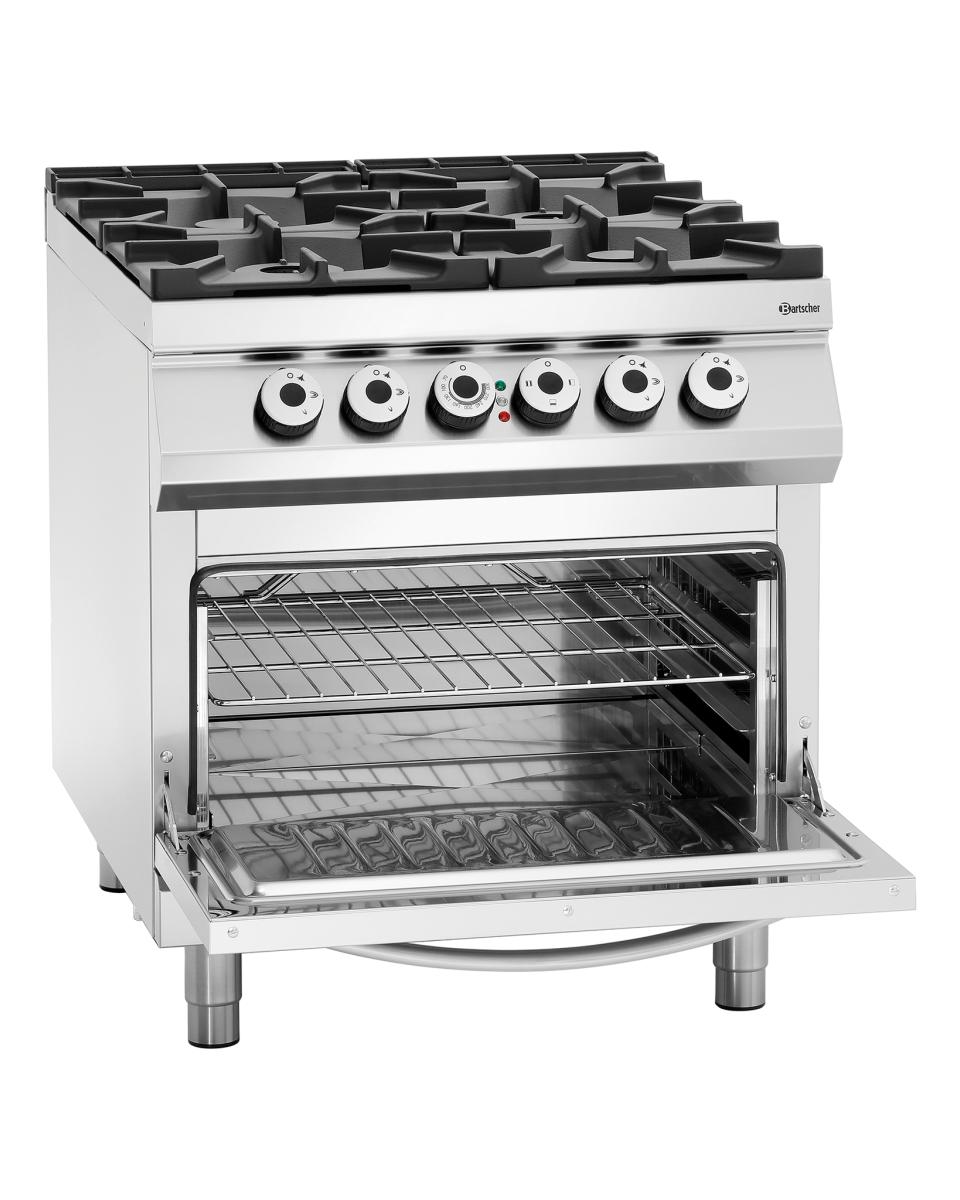 Gasfornuis - Elektrische oven - 4 pits - Bartscher - 2952271