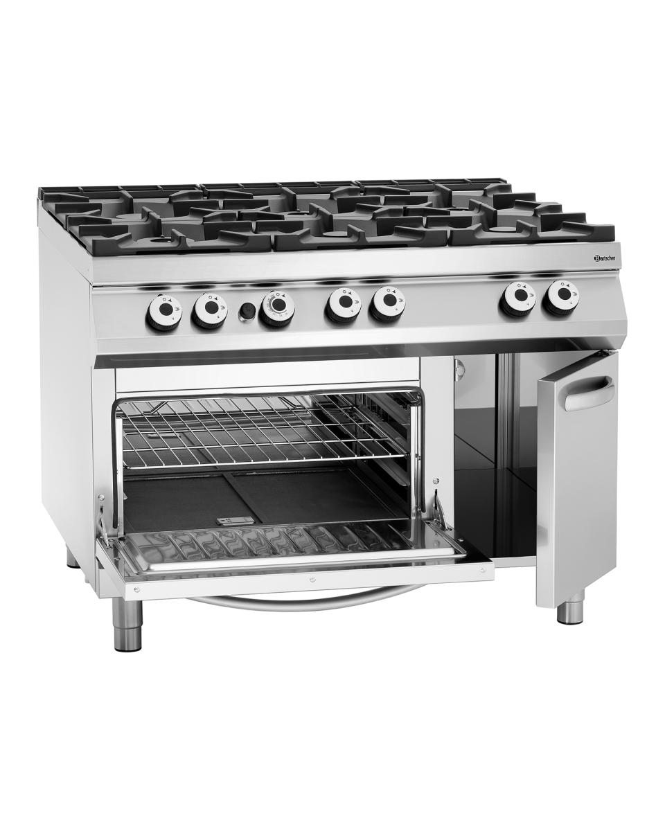 Gasfornuis - Gasoven - 6 pits - Bartscher - 2952291