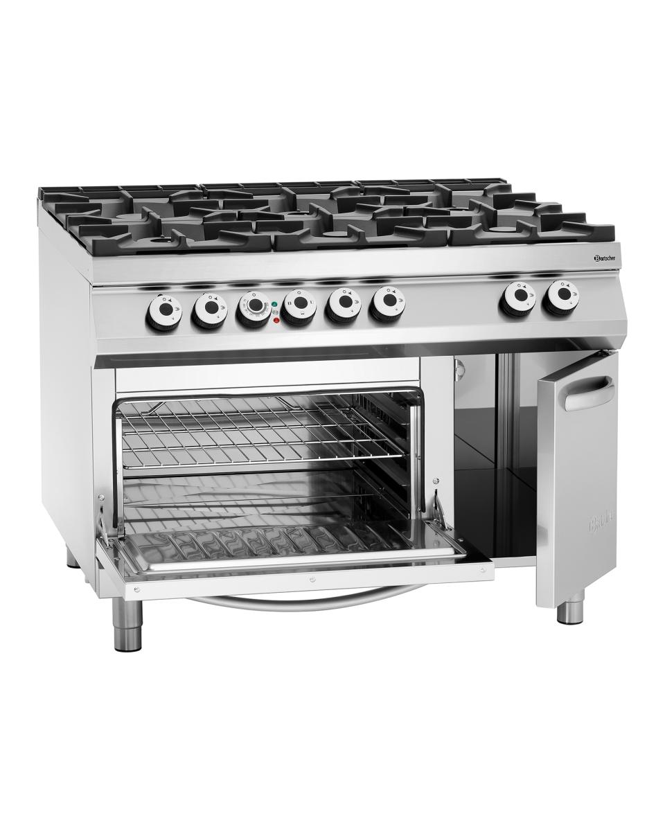 Gasfornuis - Elektrische oven - 6 pits - Bartscher - 2952481