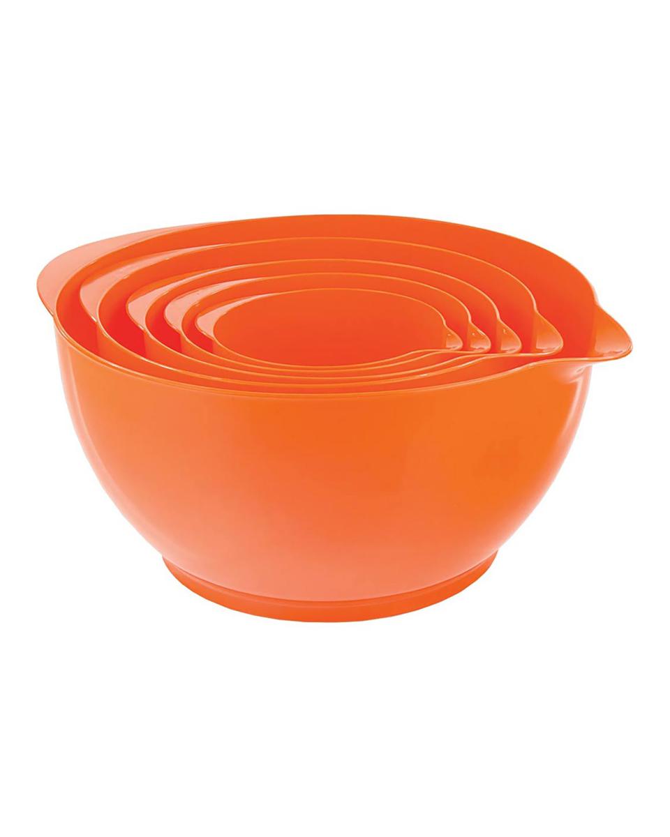 Beslagkom - Ø32.8 x H 16.7 - 10 Liter - Kunststof - Oranje - Promoline