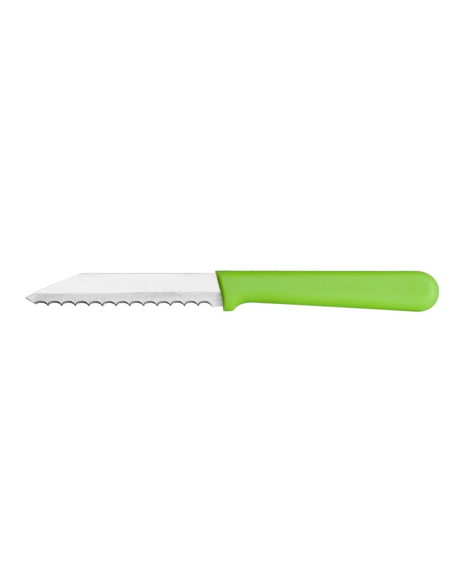 Broodjesmes - Gekarteld - 7 CM - Groen - Promoline
