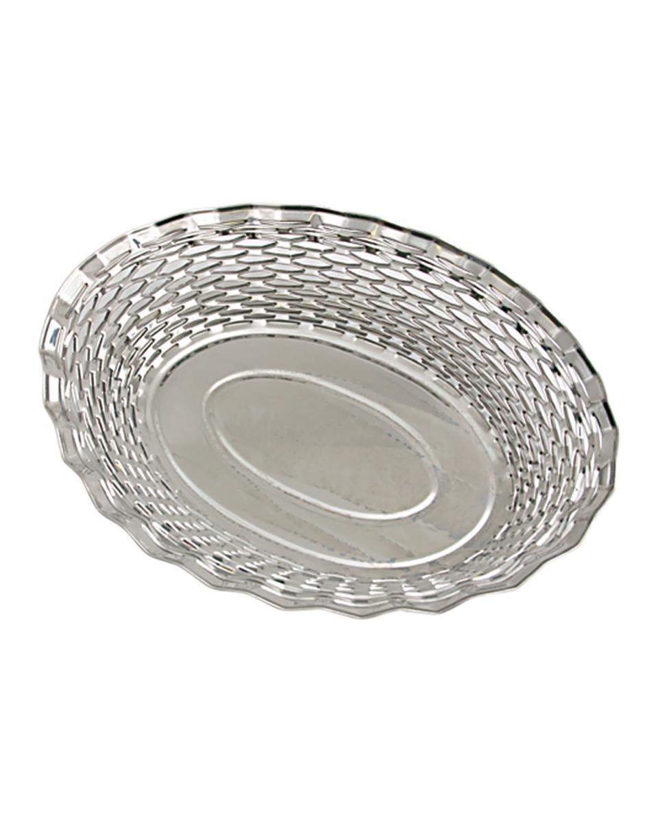 Broodmand - Ovaal - RVS - 28 x 18 CM - Promoline
