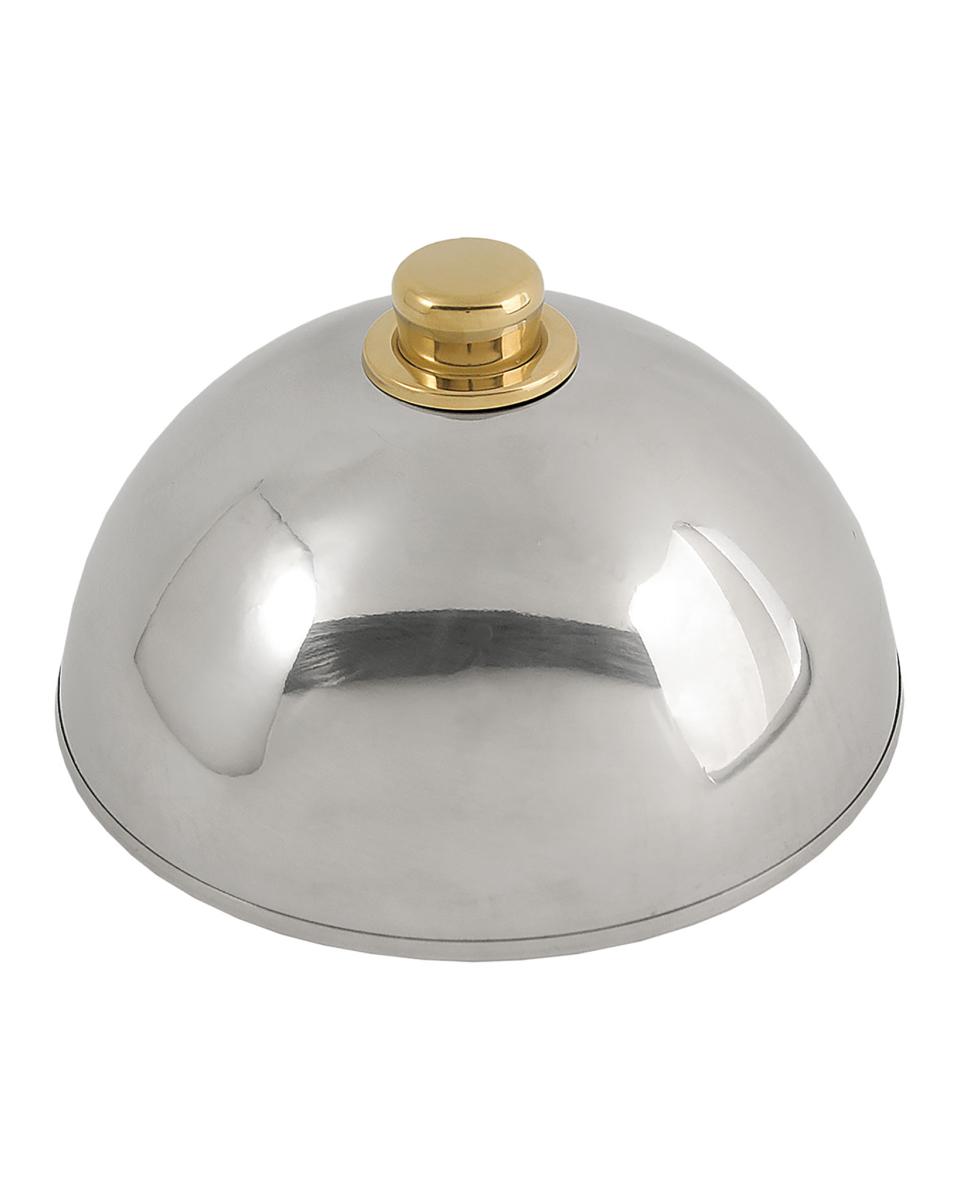 Cloche - Goudkleurige knop - 25 CM - Promoline
