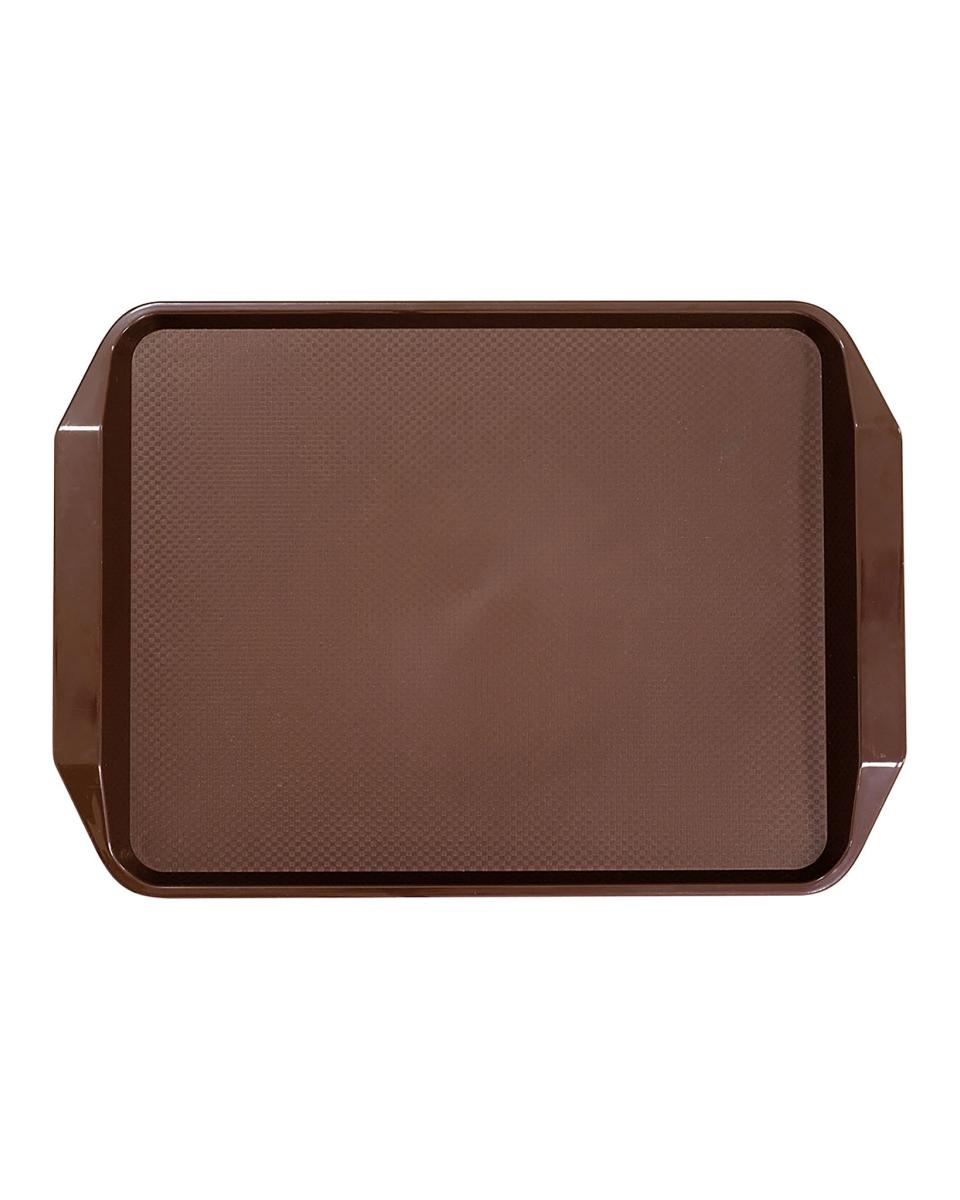 Dienblad - Met grepen - Donker bruin - 43 x 30.5 x 30 CM - Promoline