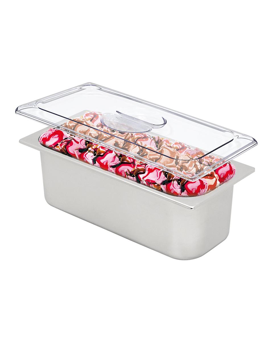 ijs uitschepbak - RVS - H 12 x 36 x 16.5 CM - 5 Liter - Promoline