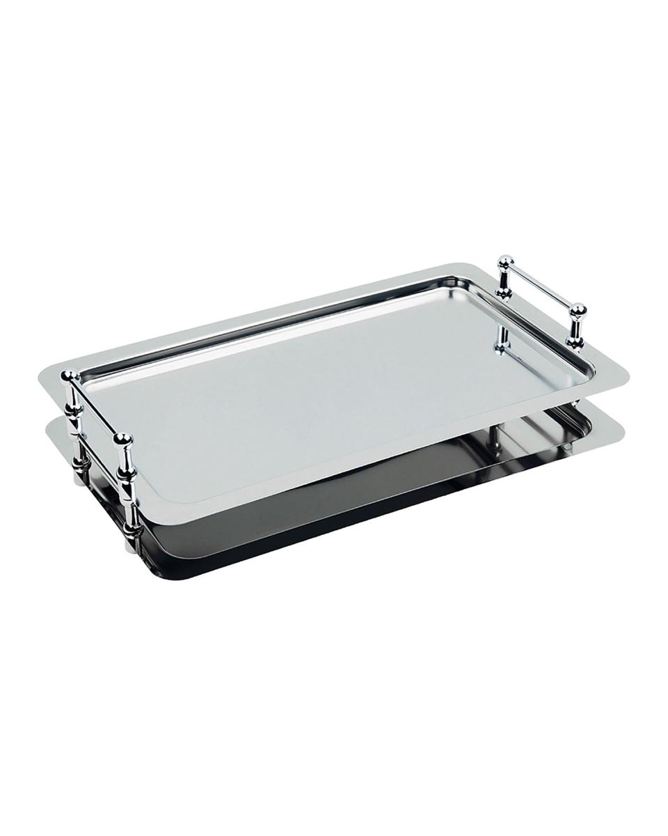 Serveerschotel - RVS - Chroom handvatten - 1/1 GN - Promoline