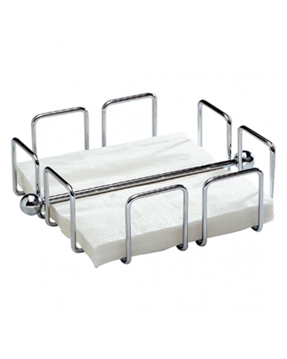 Servethouder - Verchroomd - H 6.5 x 19.5 x 19.5 CM - Promoline