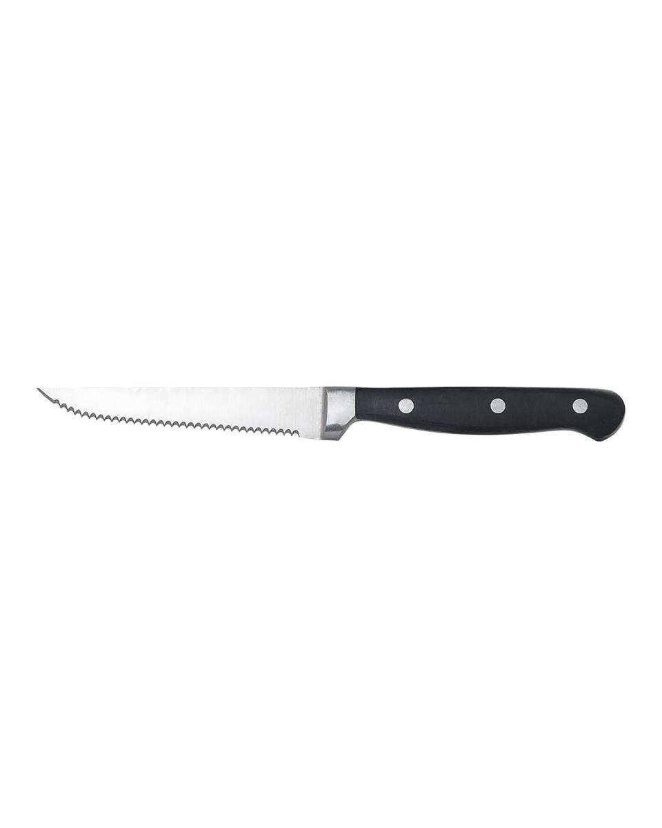 Steakmes - 13 CM - Gekarteld - Gesmeed - Promoline