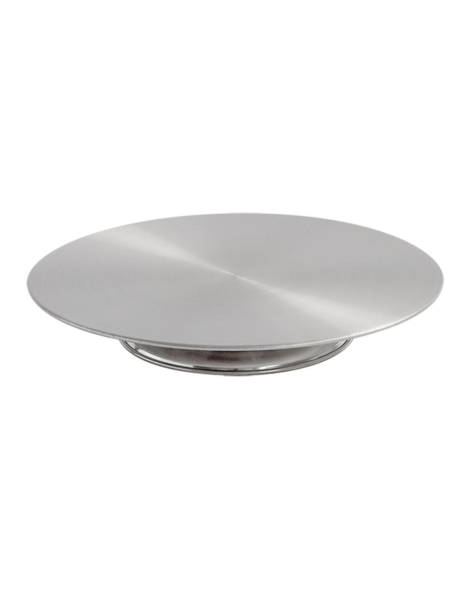 Taartstandaard - Ø33 CM - RVS - Draaivoet - Promoline