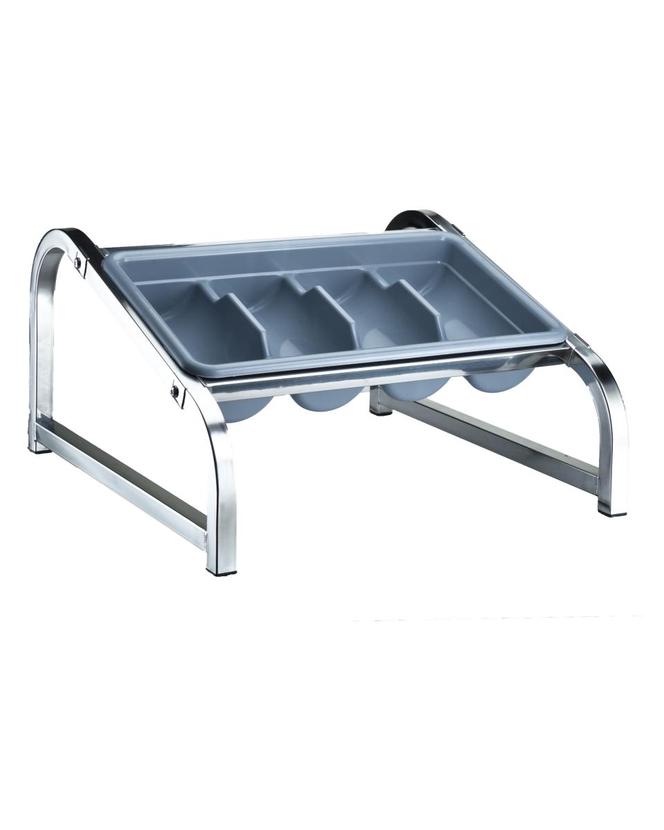 Bestekbak standaard - RVS - 1/1 GN - 1 Etage - Promoline