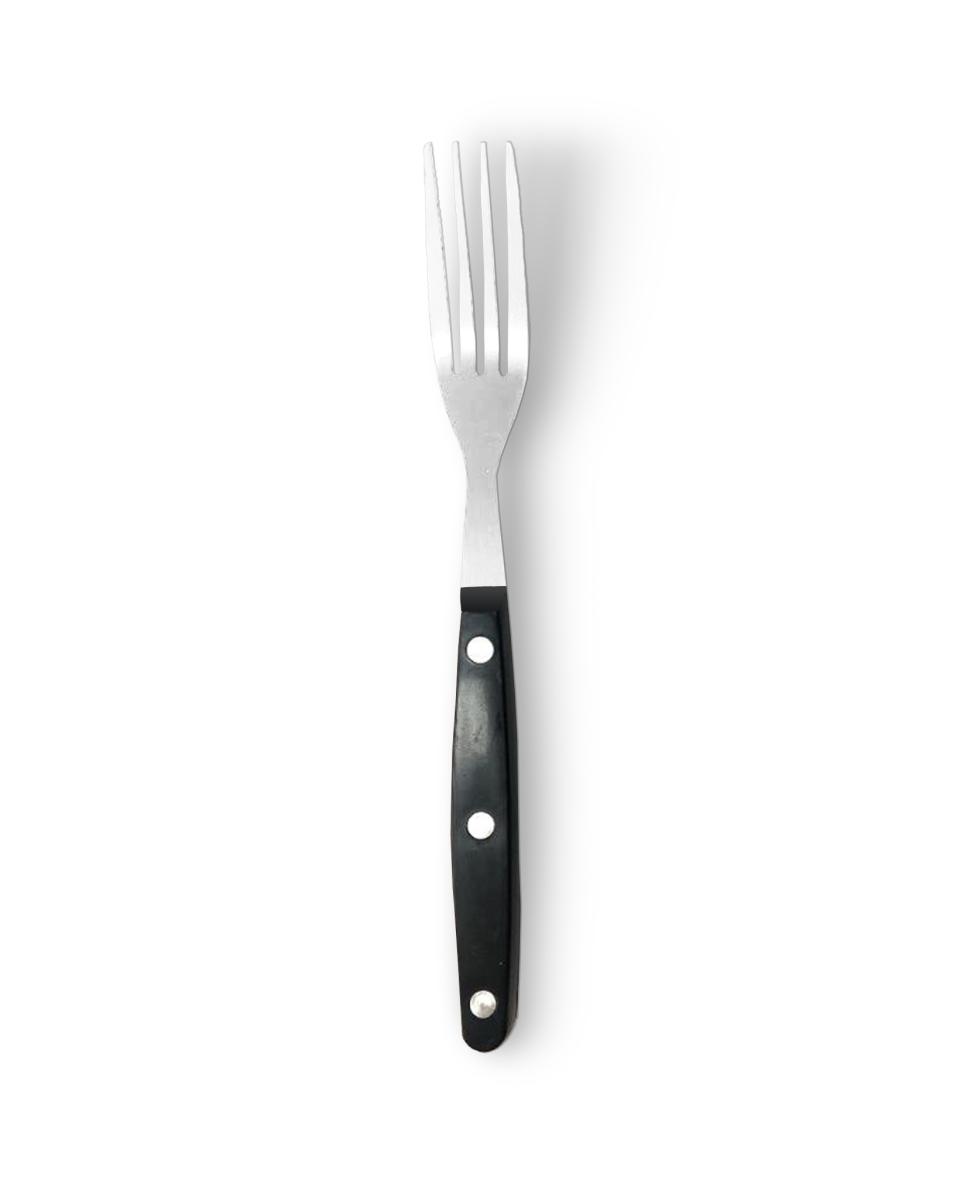 Steakvork - 22 CM - Zwart Heft - Promoline