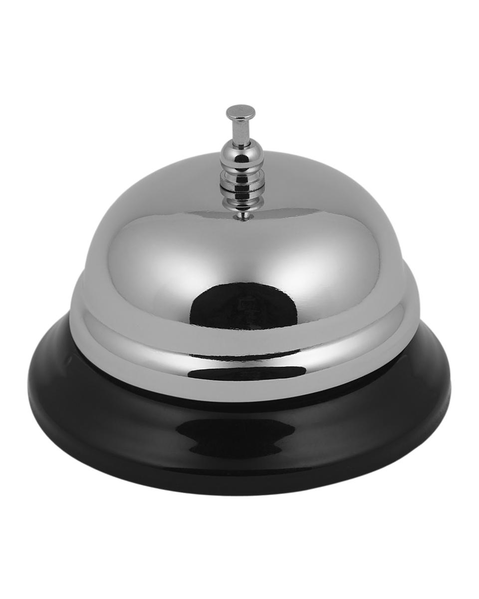 Receptiebel - Ø9 CM - Chroom / Zwart - Promoline
