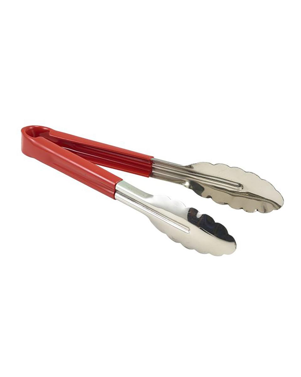 Serveertang - 23 CM - Rood - Promoline