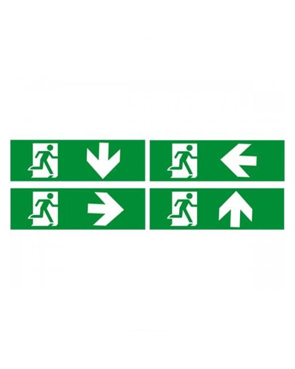 Stickerset noodverlichting - Set van 4 - 61088 - Promoline