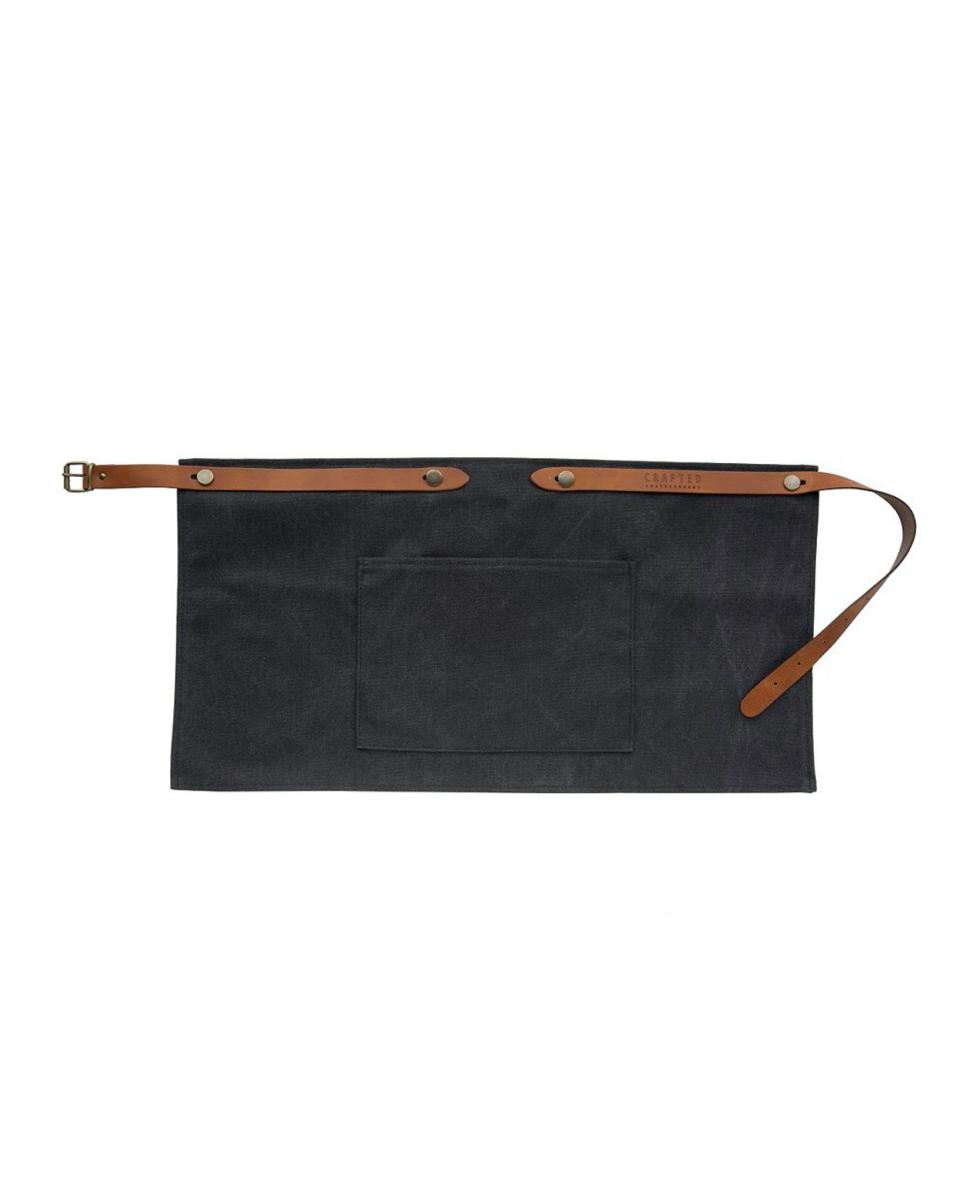Horeca sloof - Met zak - Washed Canvas - Zwart - Promoline