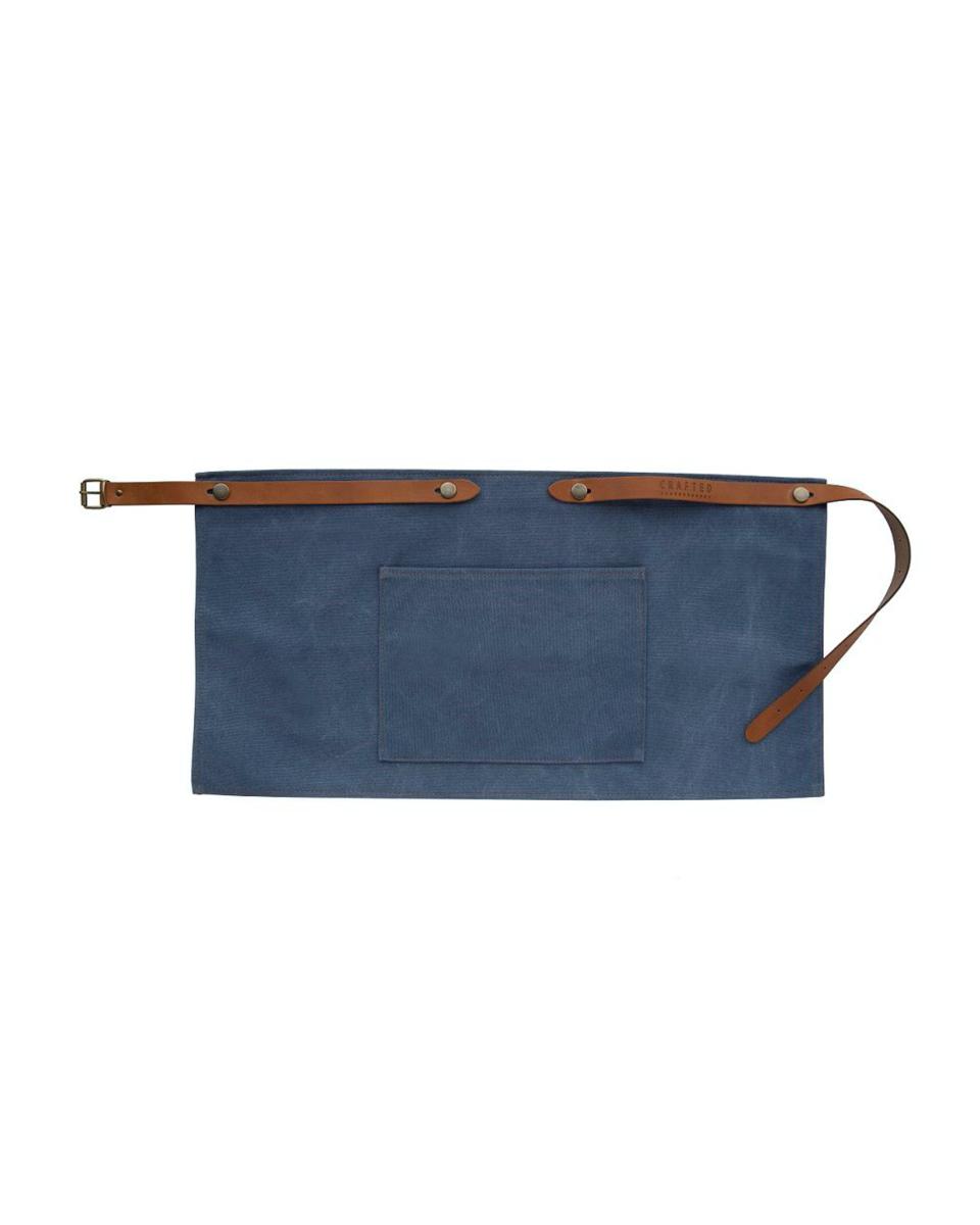 Horeca sloof - Met zak - Washed Canvas - Blauw - Promoline