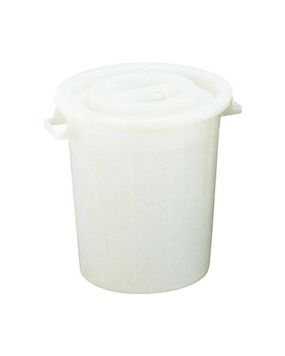 Voedselcontainer - H 47 CM - 6 KG - Ø45 CM - polyethyleen - Wit - 50 Liter - Standaard - 956001