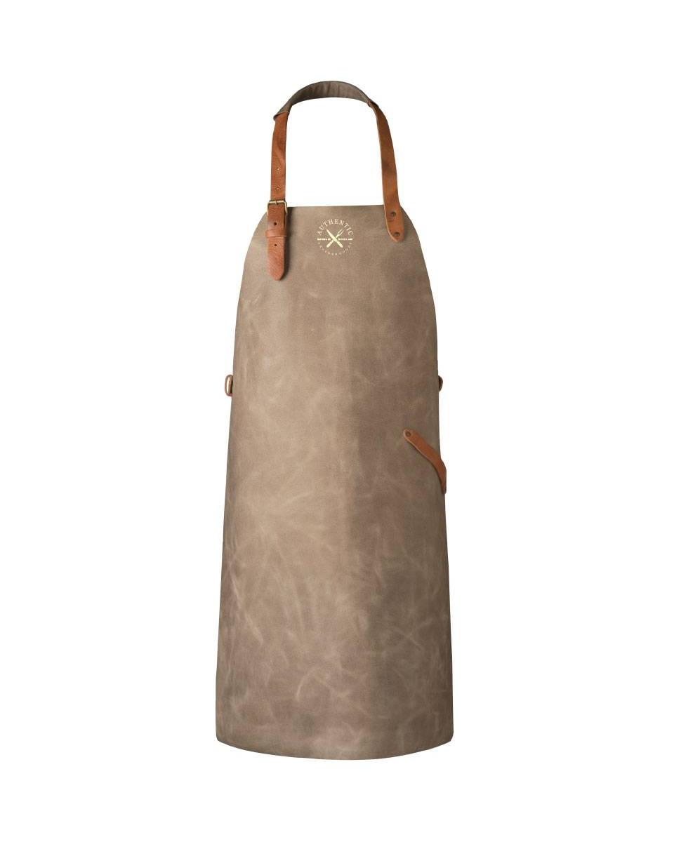 Leren schort / schorten Authentic Grijs
