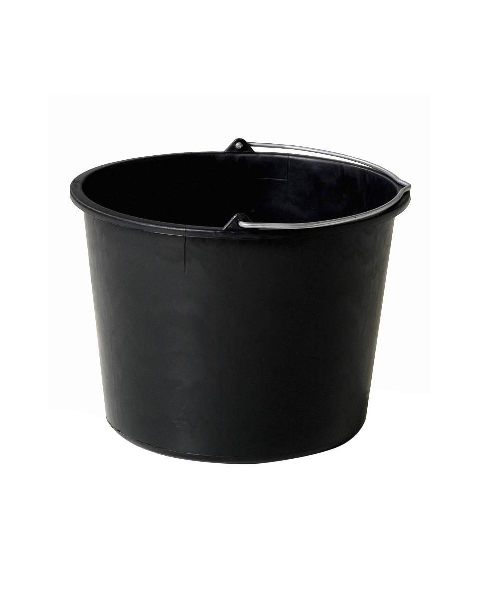 Bouwemmer - 12 Liter - Zwart - Betra - 651053