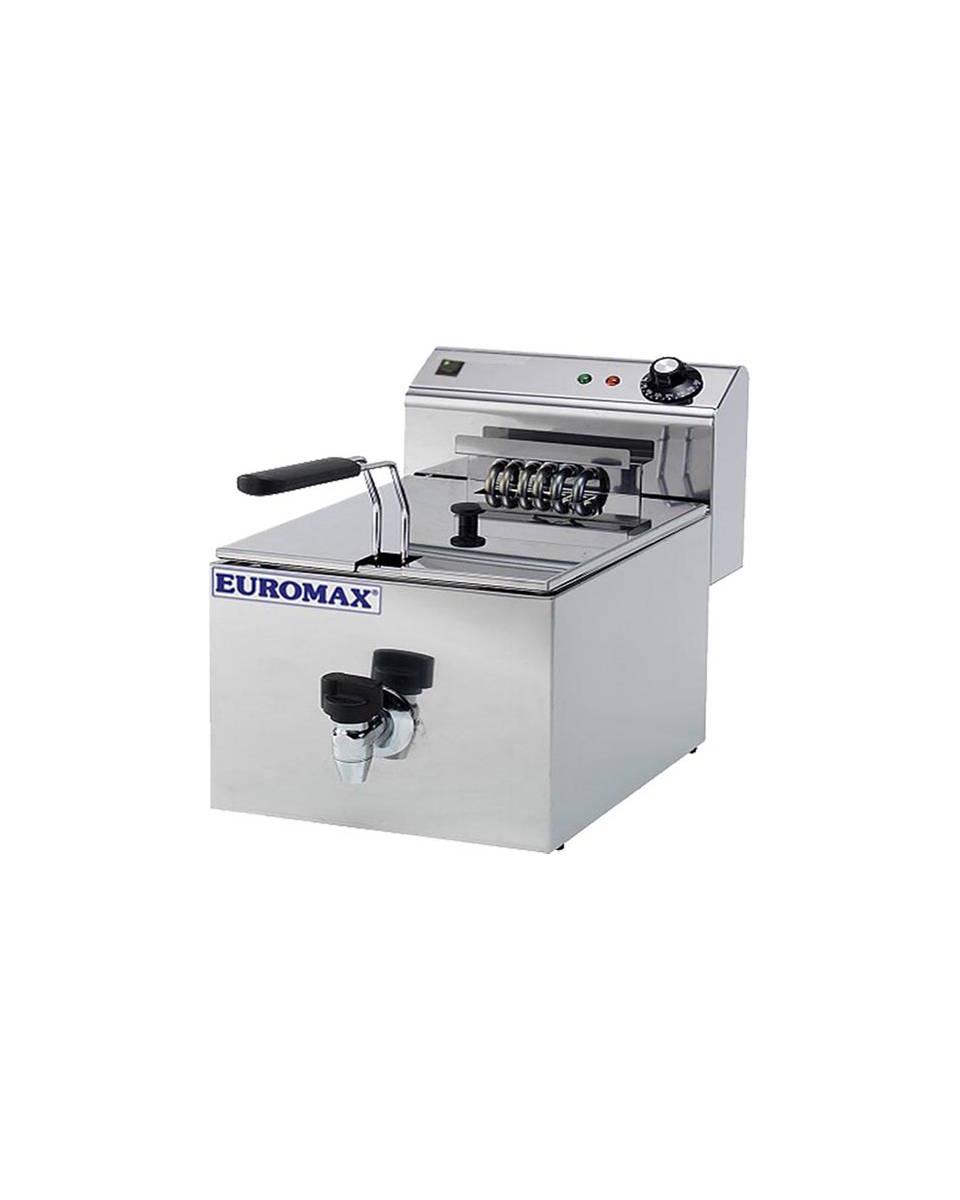 Prof. friteuse enkel 10 Liter + kraan - Euromax - 10380K