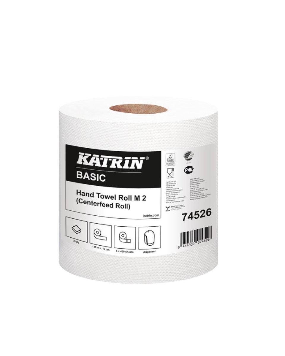 Poetsrol - Professionele kwaliteit - Basic - M 2 - Pak van 6 rollen - Katrin - 74526