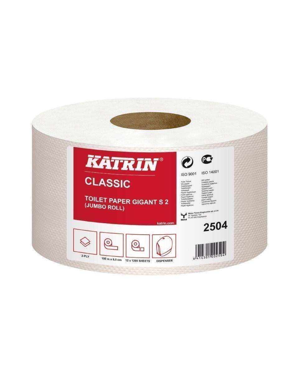 Toiletrol - Professionele kwaliteit - Gigant - S 2 - Pak van 12 rollen - Katrin - 2504