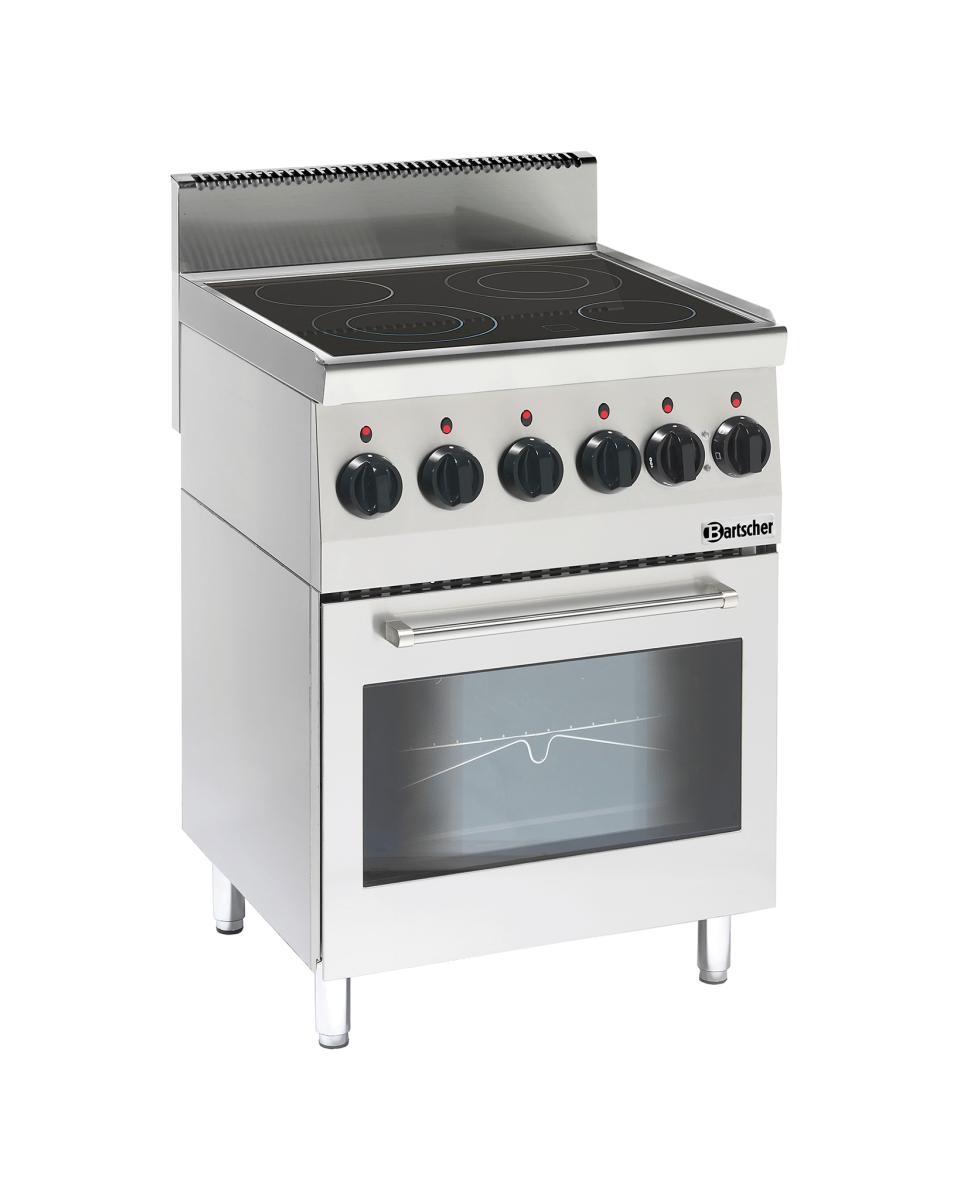 Fornuis - 4 Pits - Met Oven - Keramisch - Bartscher - 132870