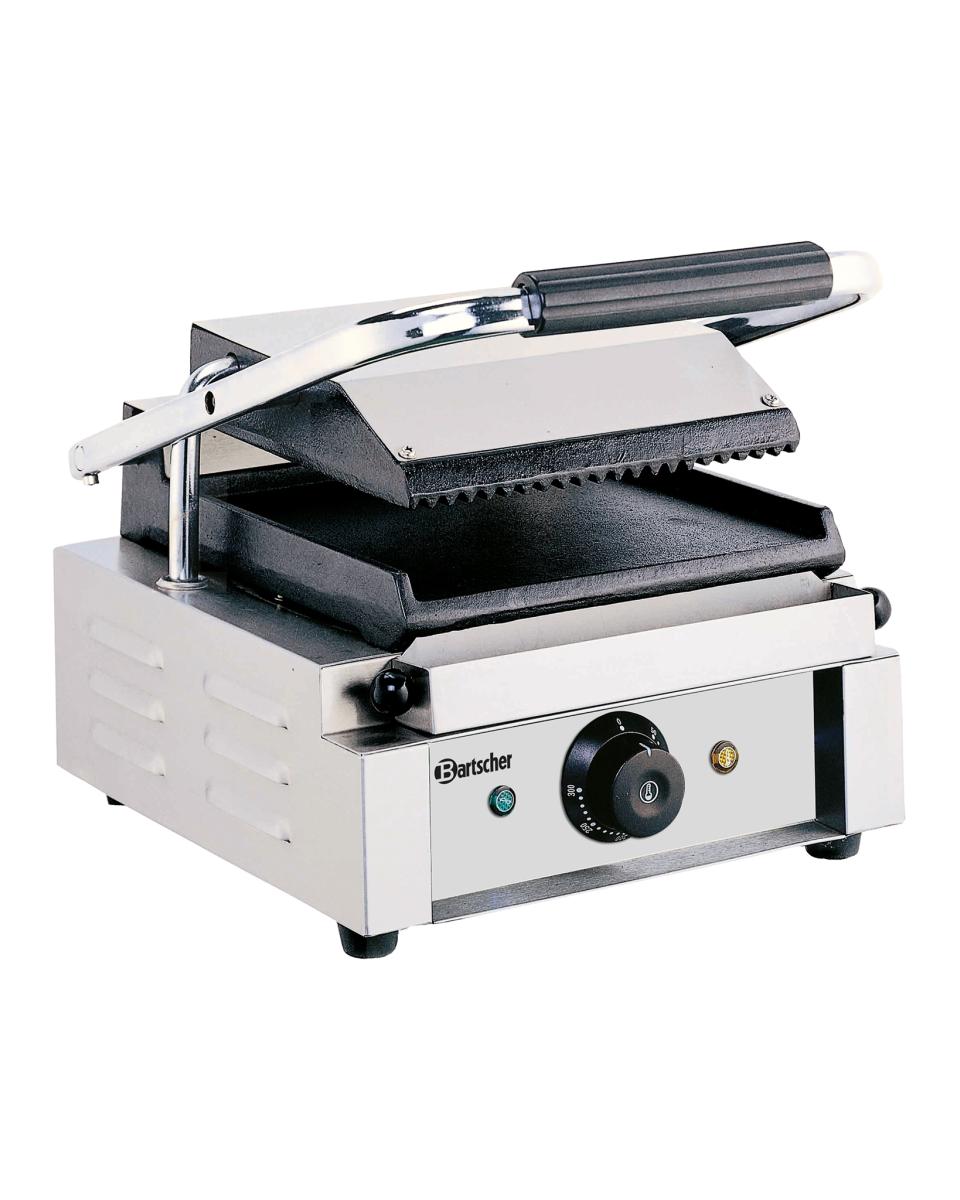Contactgrill - Enkel - Geribbeld/Glad - Bartscher - A150668