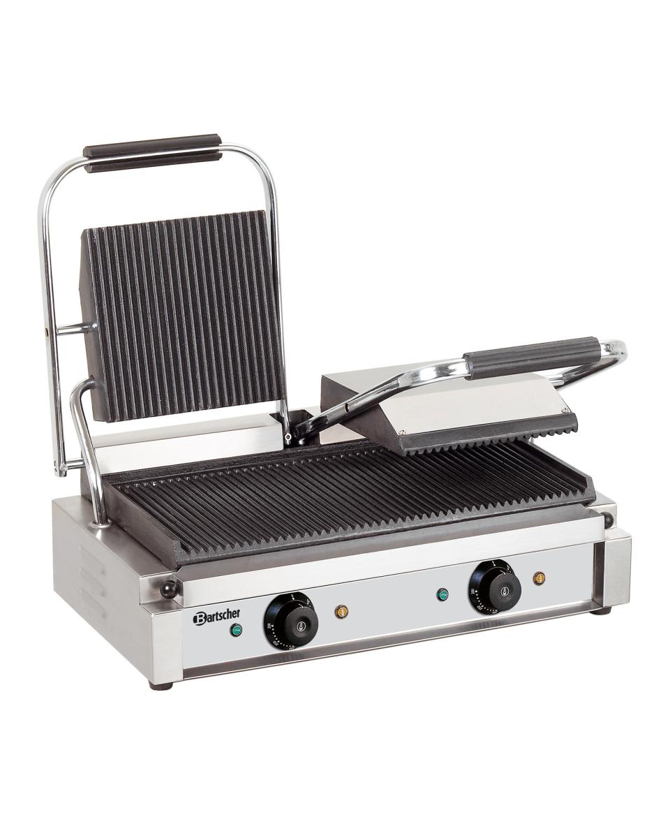 Contactgrill - Dubbel - Geribbeld - Bartscher - A150671