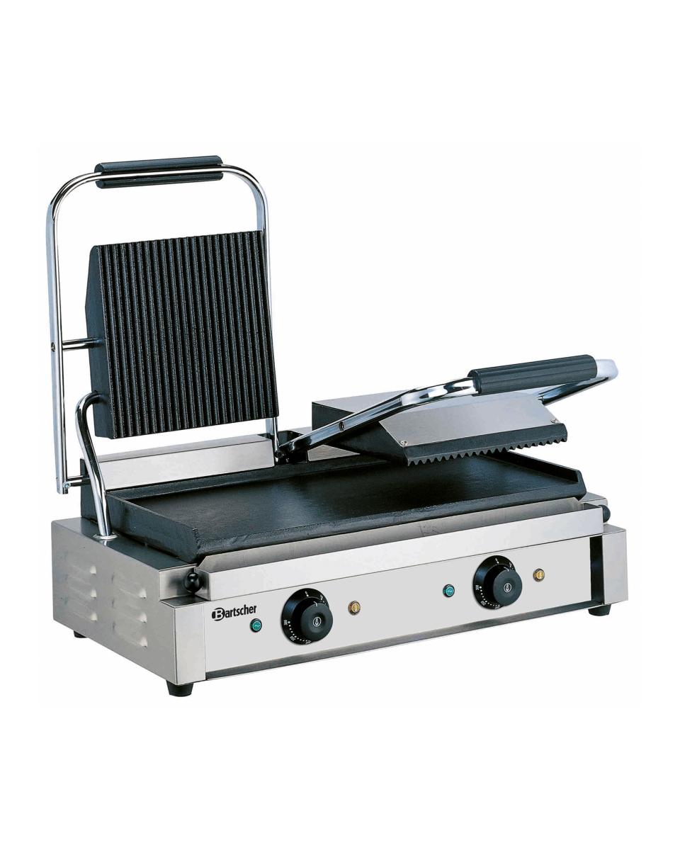 Contactgrill - Dubbel - Geribbeld/Glad - Bartscher - A150673