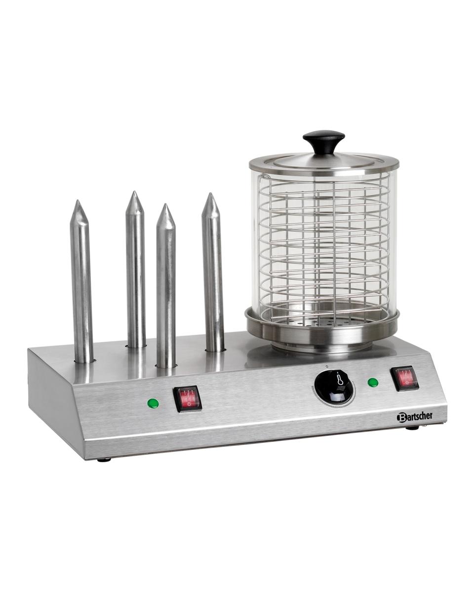 Worstenwarmer - 1.25 Liter - 4 Broodstangen - Bartscher - A120408