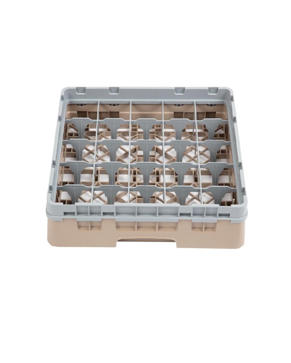 Vaatwaskorf - 25 compartimenten - Beige - H 14.3 x 50 x 50 CM - Polypropyleen - Cambro - DW554