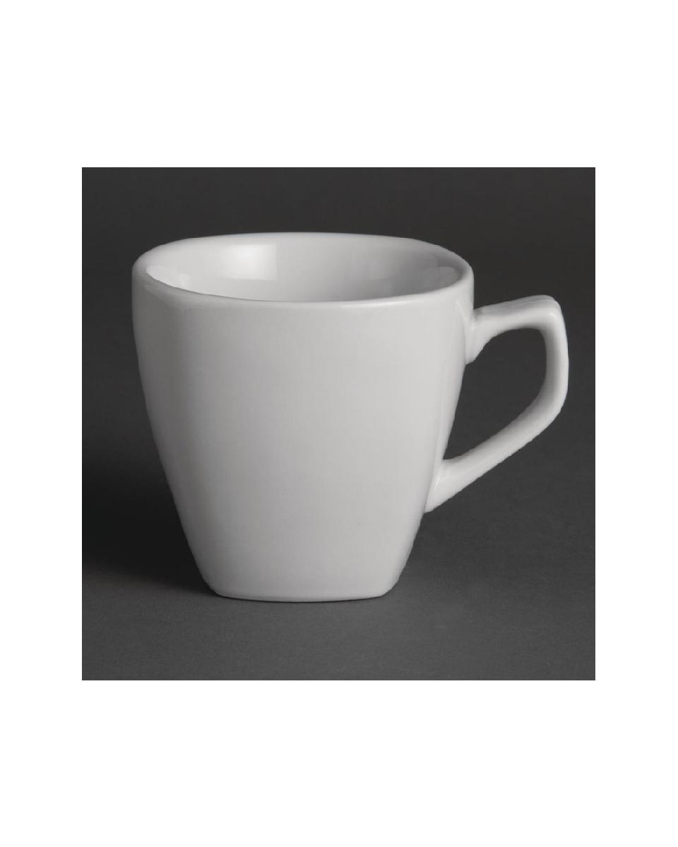 Koffiekop - 20 CL - 12 stuks - H 8 x 10.8 x 8.5 CM - Porselein - Olympia - Y115