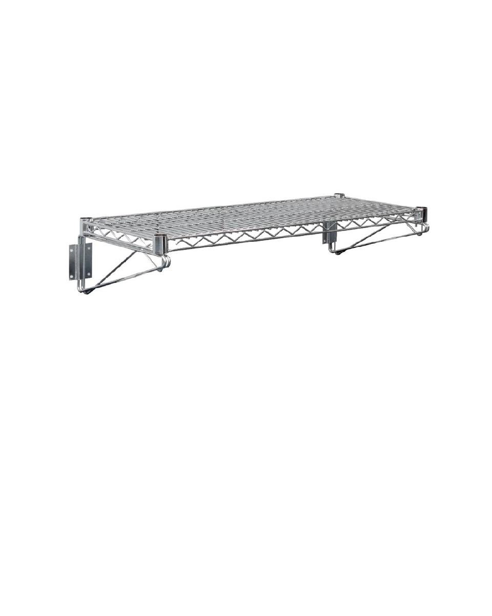 Wandplank - 61 x 36 CM - Nikkelstaal - Vogue - U200
