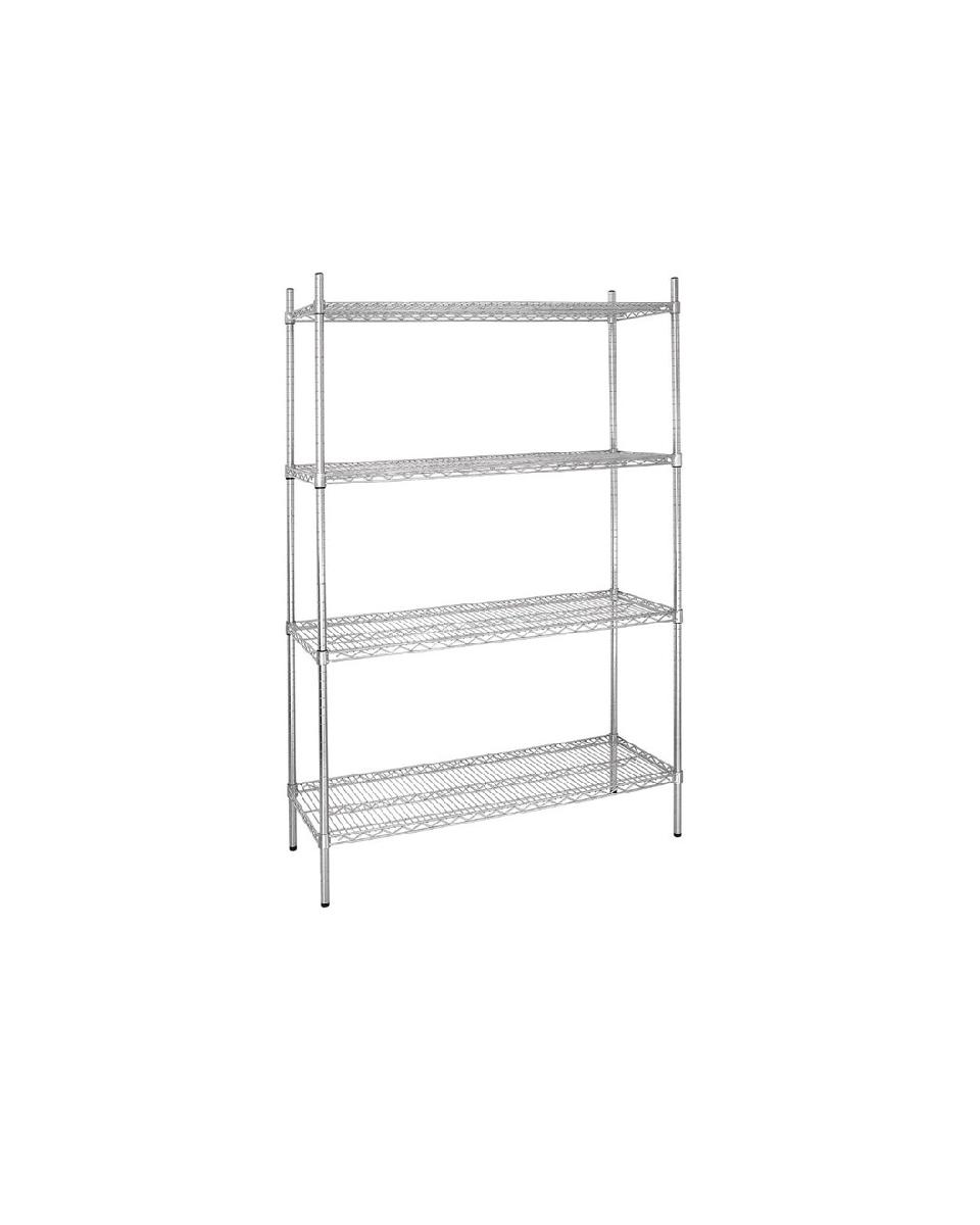 Stelling - 4 schappen - H 184 x 122 x 45.7 CM - Zink - Vogue - L928