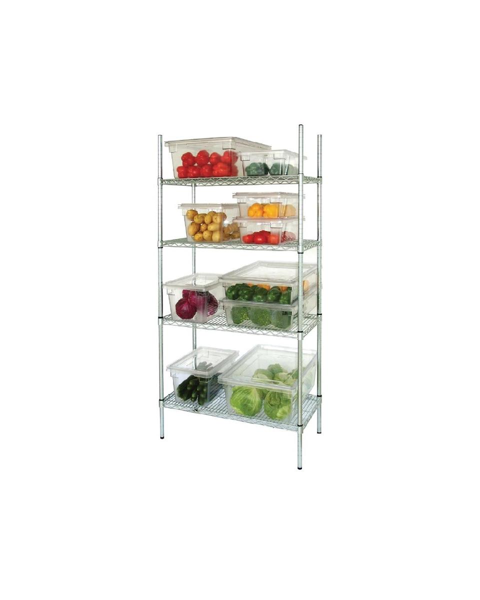 Stelling - 4 schappen - H 184 x 183 x 45.7 CM - Zink - Vogue - L939