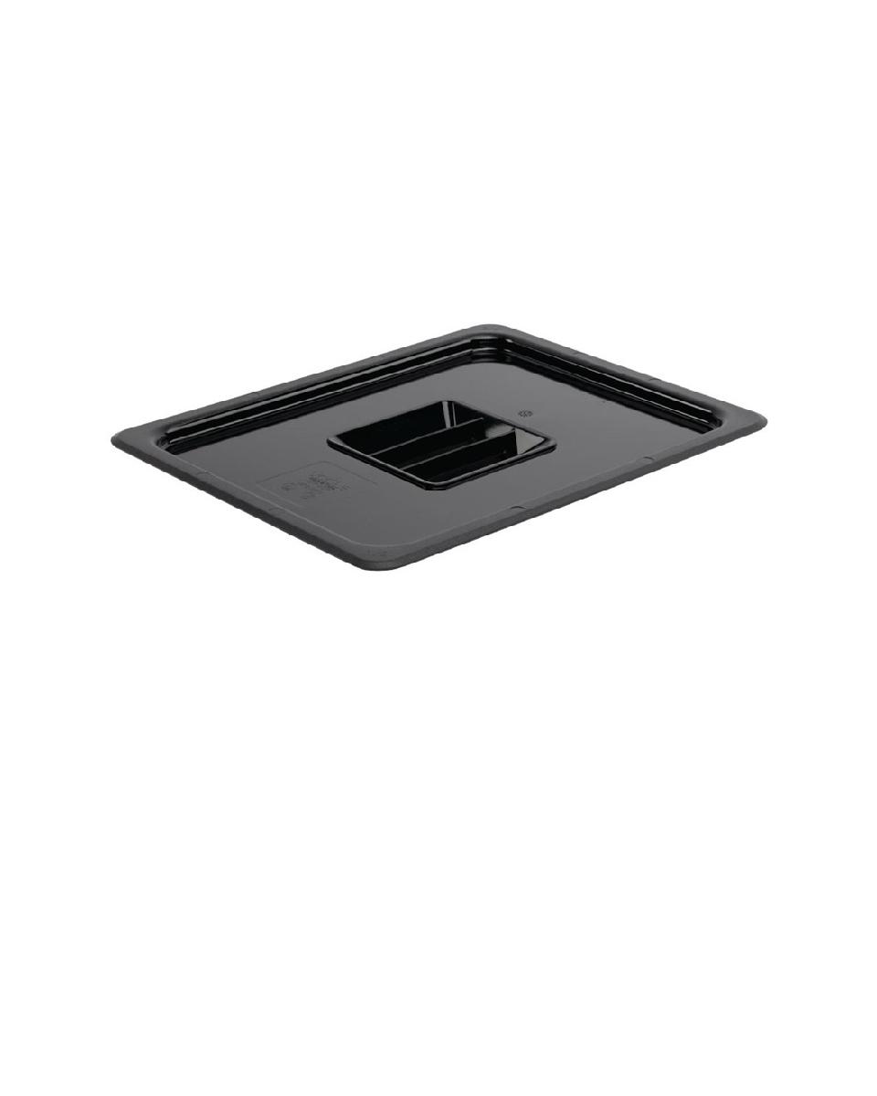 Deksel gastronormbak - 1/2 GN - Zwart - H 2.5 x 32.5 x 26.5 CM - Polycarbonaat - Vogue - U475